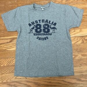 Gray Kids T-Shirt with Australia Print